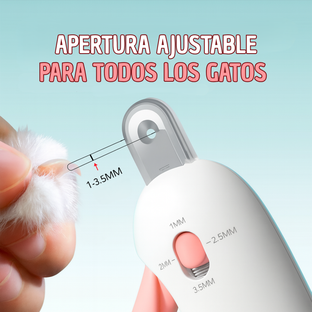 Combo Delantal + Cortaúñas Para Gatos