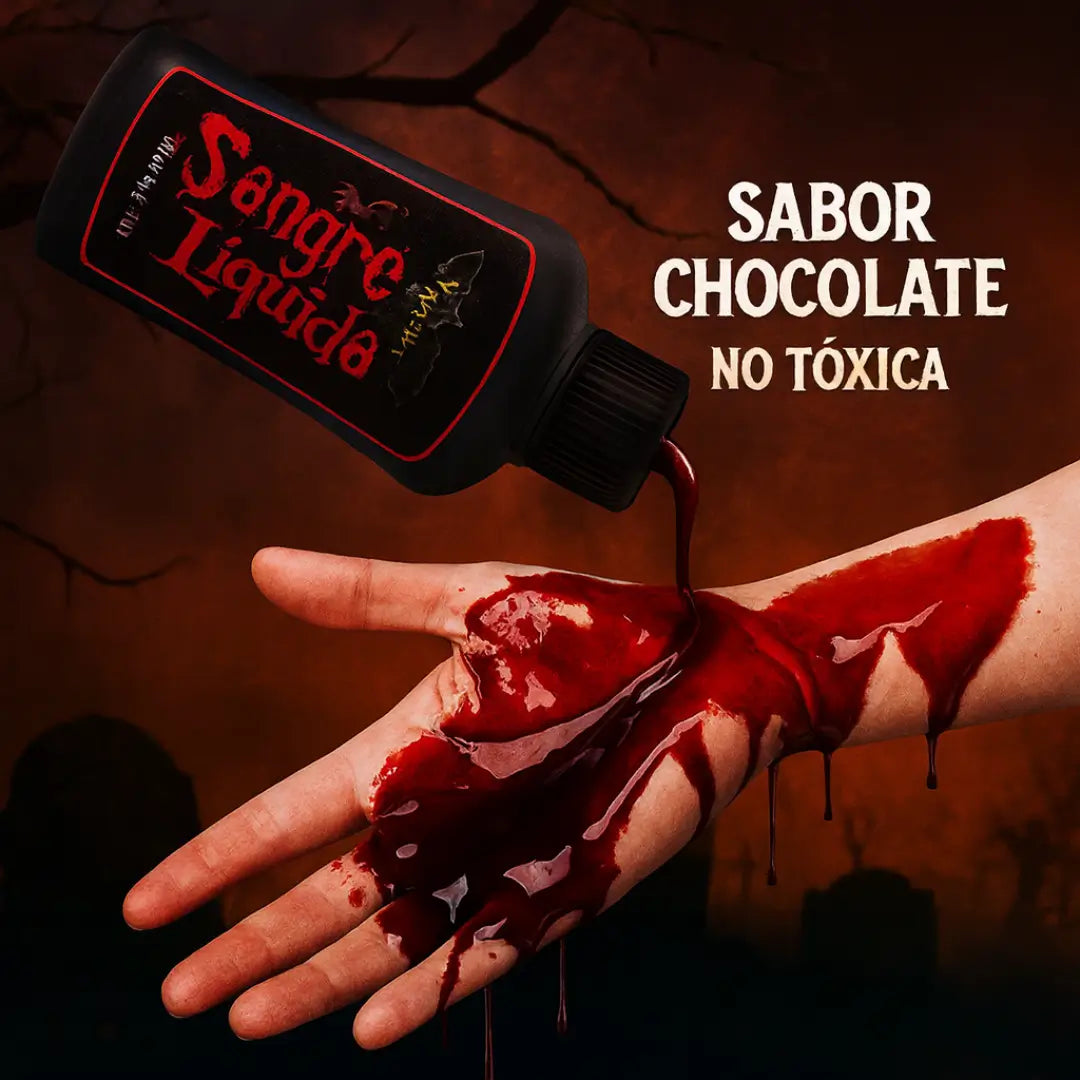 Pack Noche Roja — Máscara LED La Purga + Sangre Comestible X2 + Cuchillo Falso GRATIS